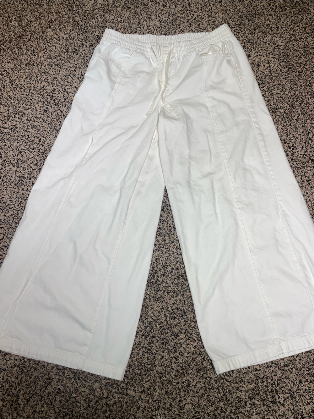 Universal Thread Wide-Leg Baggy Drawstring Pants White Size XL | NWOT/Flaw - Picture 2 of 8